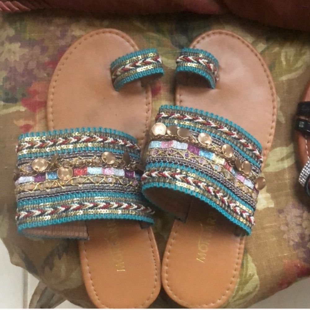 Colorful Beaded Women's Sandals